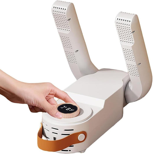 Electric Shoe and Boot Dryer with Smart Timer & Folding Design