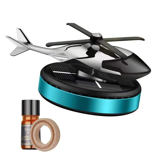 Solar-Powered Rotating Helicopter Car Dashboard Diffuser